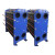 板式换热器厂家供暖洗浴不锈钢可拆式板换热交换器BR汽水水换热器 深蓝色 0.9m