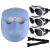 电焊面罩焊工面罩眼镜防护头戴式氩弧焊烧焊护脸防烤面具焊帽 适透气面罩+3个黑色眼镜+松紧带