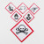 冰禹 GHS危险化学品标签 10*10CM不干胶 危化品储存标签 GHS-4 BYP-115