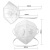 定FFP3口罩6层防护性颗粒物工业粉尘欧盟标准CE认证 6只带呼吸阀/头戴式 均码