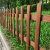 谋福（CNMF）户外木栅栏 花园围栏草坪庭院木护栏碳化木栅栏【咖色60*20*35 cm（加厚13mm)】