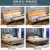 沐眠实木床双人床1.8米2米含床垫现代简约北欧风主卧大床YF-902 1.5米
