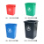 宽选工品 塑料摇盖大号垃圾桶 户外环卫加厚分类垃圾箱 商用办公室物业学校垃圾桶 规格:黄色 60L加厚无盖