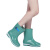 上海牌 559 女士中短筒雨靴加绒防滑耐磨防水舒适PVC户外靴可拆卸棉套内里 天蓝色39码