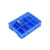 华科扬创 多格分格箱收纳盒零件盒分类盘塑料周转箱修理专用箱螺丝盒 2#小8格-蓝色375*277*85mm