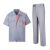 雨林军 夏季工作服 短袖套装 劳保服 灰色套装 单位：套 160 