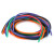 1710流动编织话筒线两芯平衡彩色音频线信号线2T2S麦线 橙色1米 1米