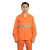 阿力牛 ASF304 夏季环卫长袖工作服套装 耐磨透气反光劳保服 桔色 L 