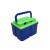 款新国标电动车锂电池盒18650锂电池盒外壳防水加厚ABS电瓶壳 QK22号 蓝绿色