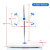 铁架台 铁架台台实验室铁三环冷凝管夹三爪夹玻璃仪器固定全套60/70cm滴定台蝴蝶夹烧瓶夹夹十字 滴定台高65cm+蝴蝶夹