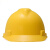 呗哩兔MSA梅思安V型防砸安全帽工地施工领导建筑工程头盔透气国标加厚男 红色PE 一指键