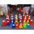 衡运PVC70CM红色路锥塑料彩色路障小型雪糕桶30cm公分帽蓝绿反光路锥 30CM红色