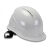 佳安家安三边透气ABS安全帽 工地施工劳保透气电力工程帽印字 白色