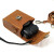 沙图相机包皮套适用于佳能G7X2/G7X3索尼 ZV1 RX100M4/5/6 黑卡M7 708锁扣咖啡色
