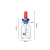 科睿才实验室用玻璃滴瓶刻度英式滴瓶透明60ml 12172