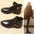 EBRUK MARE森马同品中跟韩版蝴蝶结小短靴女2024新款季女靴子漂亮 米白色 35
