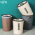 简约手提垃圾桶 卫生间厨房塑料垃圾桶办公室纸篓 大号颜色随机