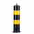 上陶鲸 防撞柱加厚型钢管警示柱车位固定路桩铁立柱道边安全隔离反光柱 固定黄黑+螺丝