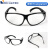 电焊眼镜工业打磨切割劳保护目镜焊工防飞溅冲击防护玻璃眼镜 灰色镜片眼镜