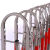 诺曼奇不锈钢伸缩护栏拱形伸缩围栏可移动式隔离栏安全施工防护栏挡门幼儿园围栏临时围挡彩色不锈钢加厚拱形伸缩护栏1.1米高*10米长