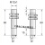 络施达M12带螺纹DC2线电感式接近开关电压10-60V品质 露出4mm