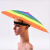 山头林村儿童伞帽头戴伞53厘米大折叠头戴伞帽雨伞钓鱼防晒晴雨伞遮阳玩具 小号迷彩