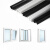 断桥铝密封条门窗窗户塑钢窗硅胶窗胶条 黑色PO型5米装