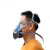 3M 3200及升级版防尘口罩面具防工业粉尘打磨煤矿焊接铸造防尘口罩 HF-52面具配1705滤棉20片