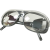 自动变光电焊面罩电焊眼镜电焊防护面屏头戴式氩弧焊焊工电焊帽烧部分定制 灰色眼镜1副