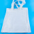 海斯迪克 白色手提帆布袋购物袋 单肩环保袋棉布袋 34cm*39cm空白袋1个 H-246