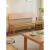 汉威迪（HANWEIDI）实木靠背长凳餐厅K型长板凳卧室床尾双人家用客厅学习阅读长条凳 1.2米白色