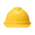 梅思安 MSA V-Gard500 ABS豪华有透气孔V型安全帽 附下颚带 超爱戴帽衬 工地施工建筑V型安全帽 黄色 1顶 可定制