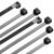 惠翌尼龙黑色塑料捆扎线带束线带 8*500非标5.2mm250条3 黑色