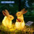 户外发光兔子灯防水仿生动物灯公园庭院造型灯太阳能led园林装饰 兔子 A+B太阳能组合