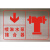不锈钢标识铝合金警示牌铭牌消防喷淋室外地上提示牌消防亚克力牌 喷淋水泵接合器 30x20cm