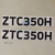 中联吊车配件 吨位贴纸 ZTC极光绿 大臂吊钩吨位标识 ZTC550V一套 送防贴歪转印膜