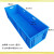特大号长方形加厚周转箱EU物流工具箱龟箱零件盒养殖箱物流框 蓝色41033：100*40*34cm 需要蓝 裸箱