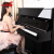 华乐立式钢琴88键家用演奏初学者入门专业考级考试高端德国进口配件 120cm 88键 黑色UP-120H1