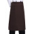 金诗洛 KSL159 厨师围裙 半身围裙工作酒店餐饮服餐厅围裙 纯黑色