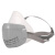 松工（songgong）防尘口罩工业粉尘防护面罩透气防尘面具 2101白色+60片活性炭棉