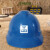 山头林村中国建筑安全帽 中建 国标 工地工人领导管理人员帽子玻璃钢头盔 V型蓝色无透气孔安全帽