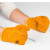 千井电焊工手套牛皮劳保耐磨短款耐磨防烫耐高温工作专用防护 12双(整包)黄色