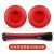 适用魔声录音师专业版  Pro DETOX 耳机套耳罩头梁垫配件 Pro红色真皮耳套+头梁套 套装