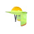 品舵（PINDUO）安全帽遮阳帽檐工地施工帽子太阳帽男士女士夏季加大透气防晒神器 红色款