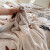 南极人（Nan Ji ren）小毛毯夏季薄款毯子午睡办公室单人午休被子珊瑚绒薄毯盖毯空调毯 星愿卡其【绒感细腻 轻薄透气】 100x120cm【儿童毯/午睡毯】
