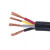 广缆 电线电缆RVV 4芯国标阻燃电源线 多股铜丝软护套线 4*4平方1米