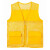 夏季志愿者马甲定制透气网纱广告活动义工党员背心印字 加口袋黄色 M 150155