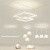 维诺亚led餐厅吊灯吧台饭厅餐桌客厅主卧室吸顶灯具现代简约饭店收银台 双层方40+20厘米白光-52瓦