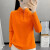 探拓（TECTOP）户外加绒保暖摇粒绒半开襟抓绒衣防风卫衣轻量化透气防寒徒步服装 女款亮橙色 XL