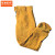 京州实邦  加厚牛皮电焊皮衣耐高温大码焊接皮裤B 黄色有内衬全皮裤子 XL